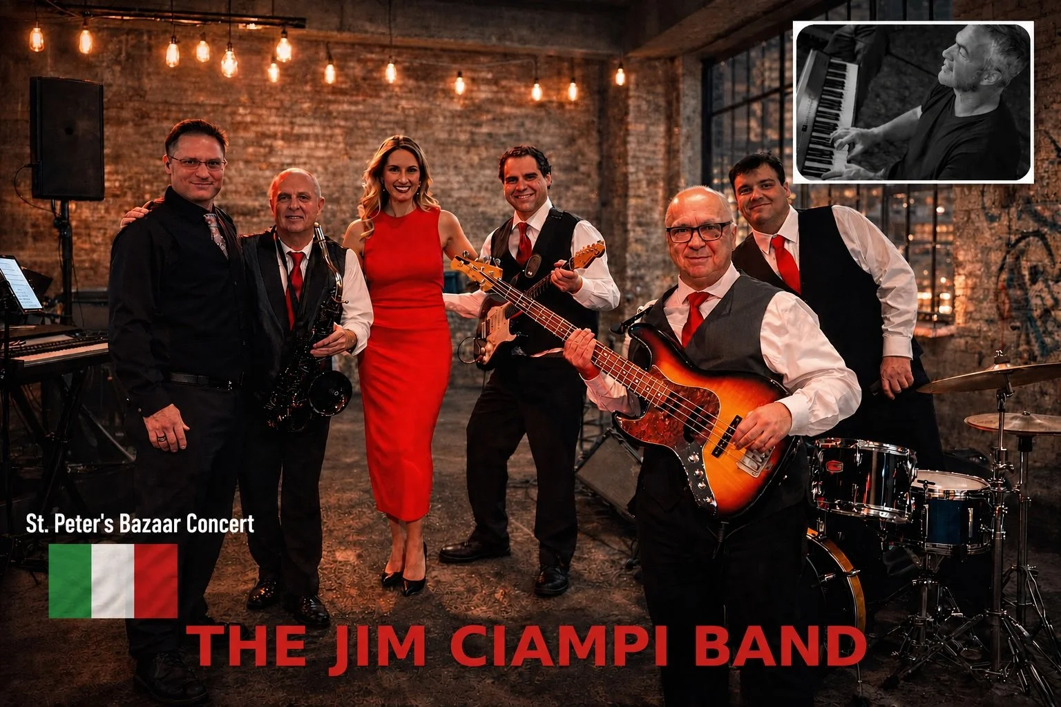 CONCERT * ST PETER'S BAZAAR *  THE JIM CIAMPI BAND * PORTLAND ME  