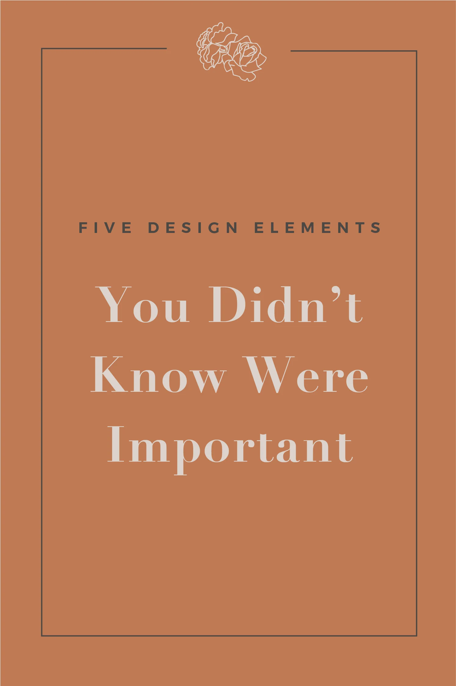 Five Design Elements You Didn't Know Were Important