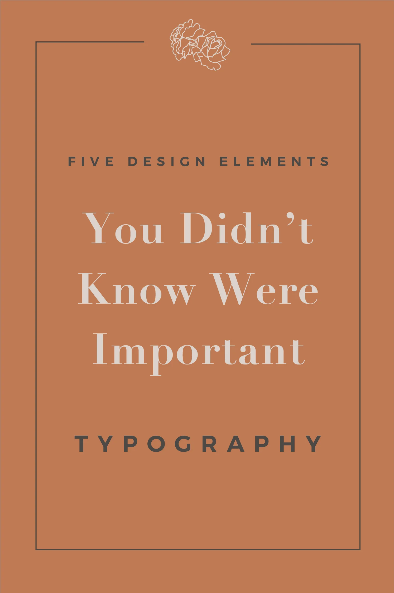 Five Design Elements - Typography