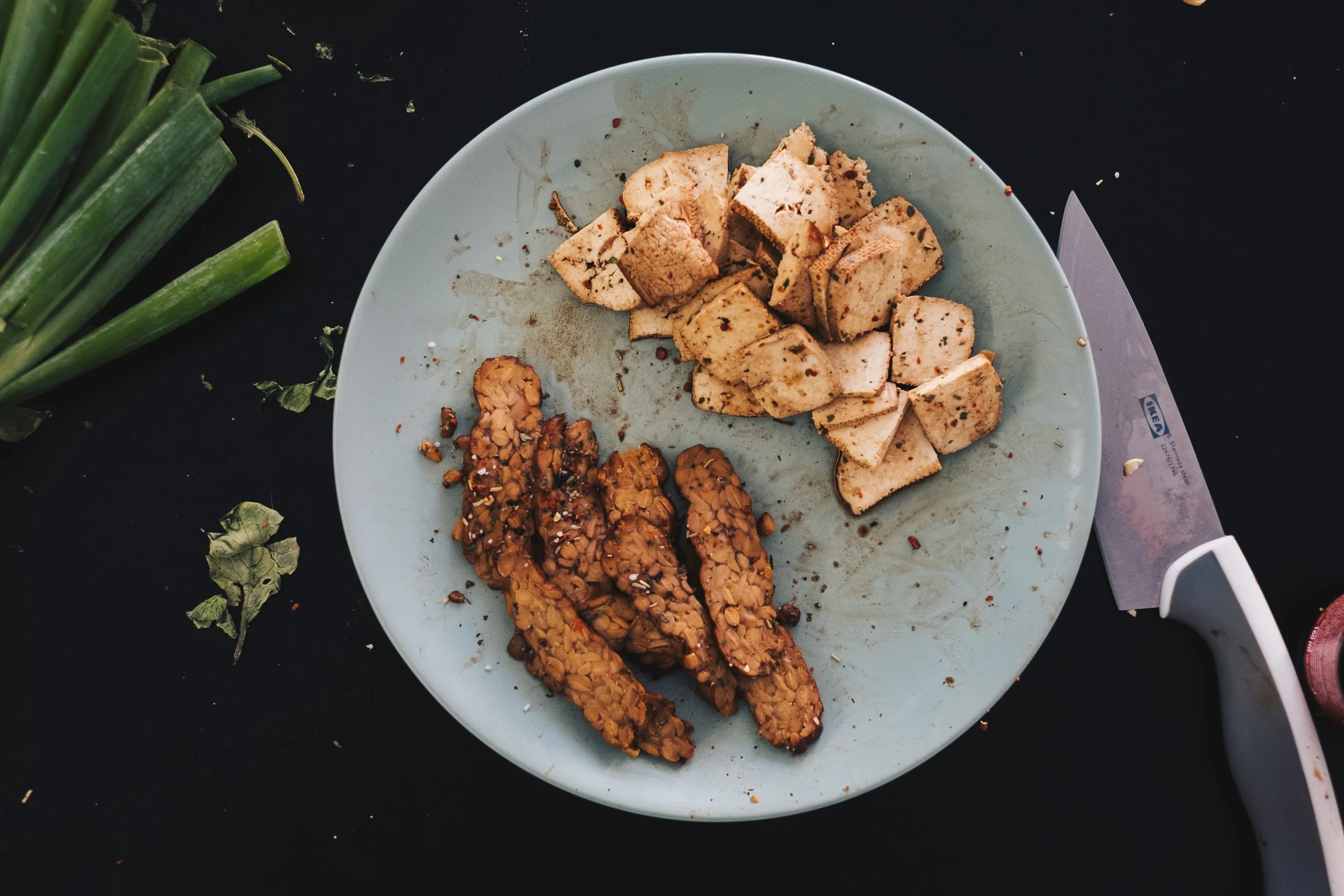 Tempeh is a traditional soy product originating from Indonesia