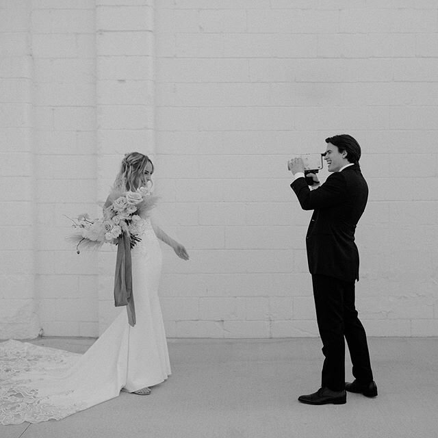 Ryan catching his love on some 8mm film right after exchanging rings. It just doesn&rsquo;t get any sweeter, does it? 🎞