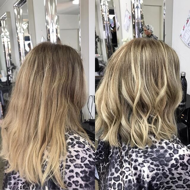 Creamy blonde freshen up &amp; a nice new haircut on this beauty @alice_cooper43 🤍