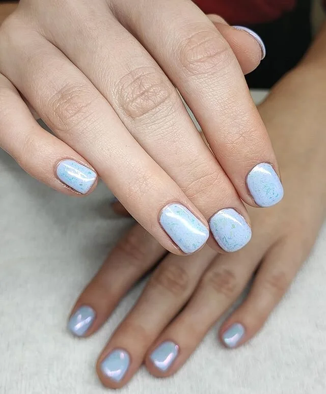 Wow.. chrome nails... Hard gel @artisticnaildesign overlay for gorgeous Maisie @maisie_emblen. I love this colour by @akzentzauandnz 'Daring' with flaky chrome effect on the nails make the colour look so pretty... #monaconailacademy #learnatmonaco #shopatmonaco #luxiogel #akzentzgel #artisticnaildesign #hardgelnails #hardgel