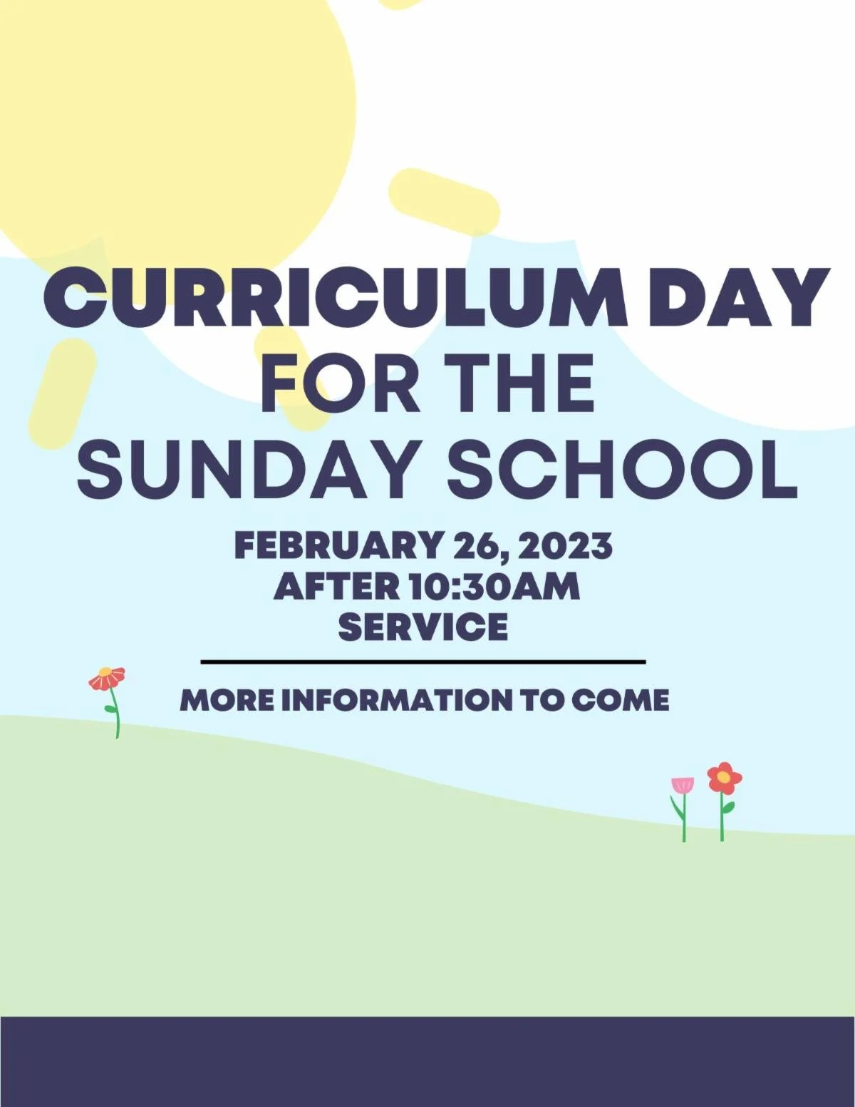 Curriculum Day for Spark Sunday School
