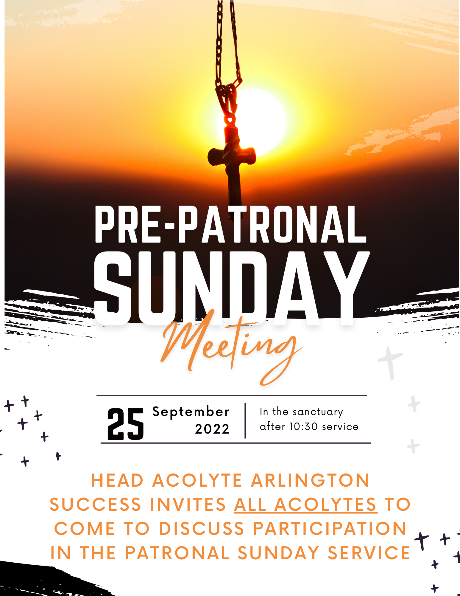 Pre-Patronal Sunday Meeting