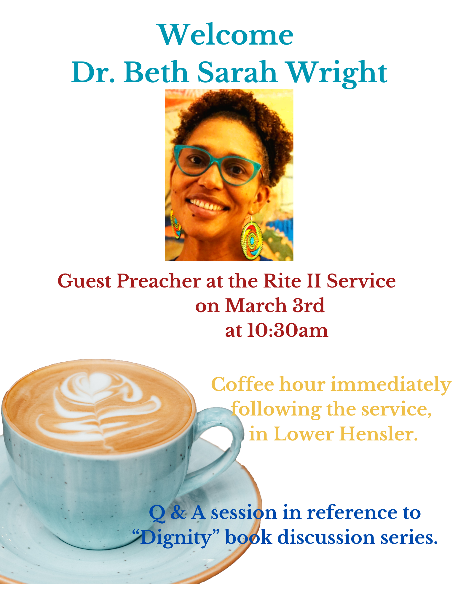 Welcome our Guest- Dr. Wright