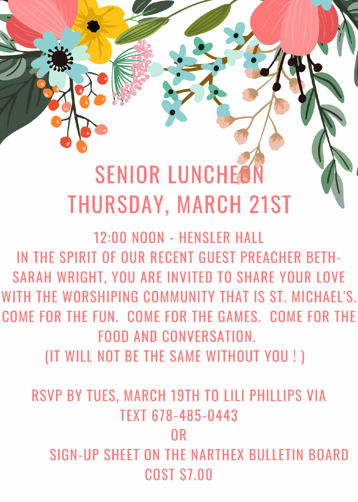 Senior Luncheon