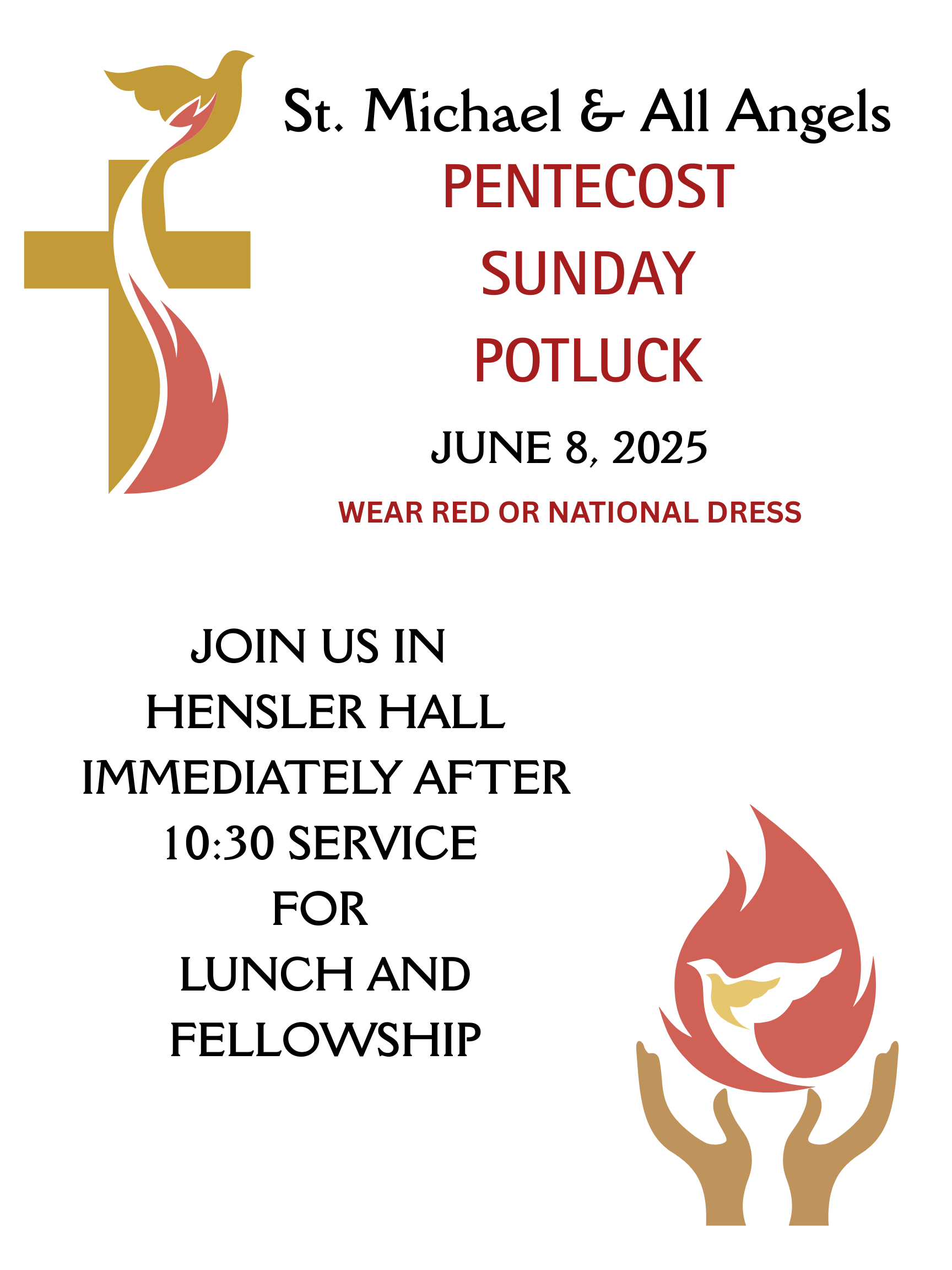 Pentecost Sunday Potluck