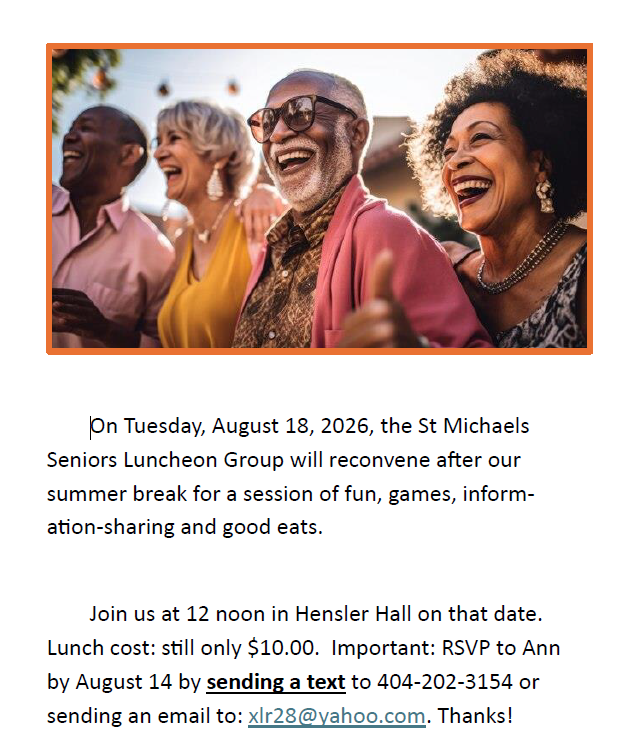Senior Luncheon