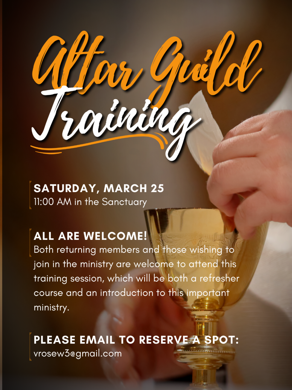 Altar Guild Training