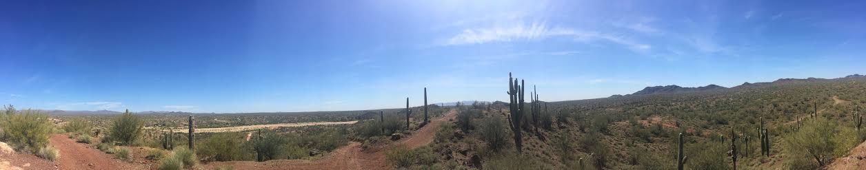 This was just past the Hassayampa River bed overlooking the many paths that are available. It's such a great feeling being free to choose and wander. Oh yea, I was actually balancing on top of the Suzuki to get this shot! 