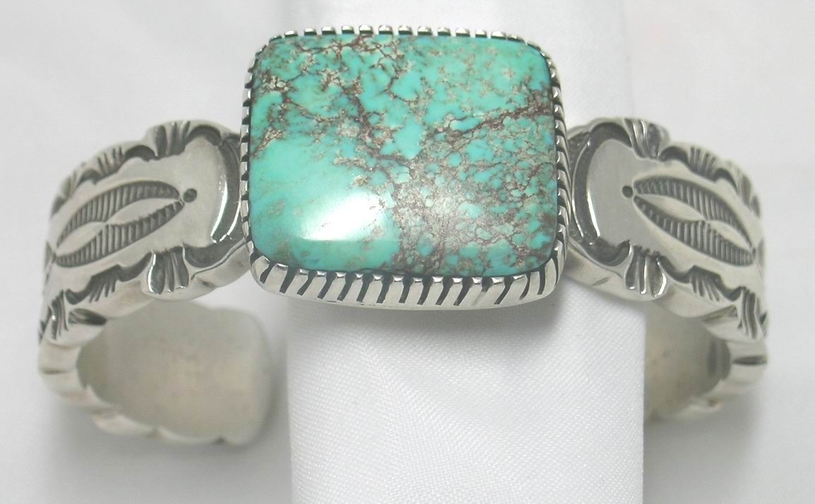 Size 7 Wide 6.5mm Sterling Silver Native American Hopi Pattern Ring Southwestern Design Handmade 1/4 inch 