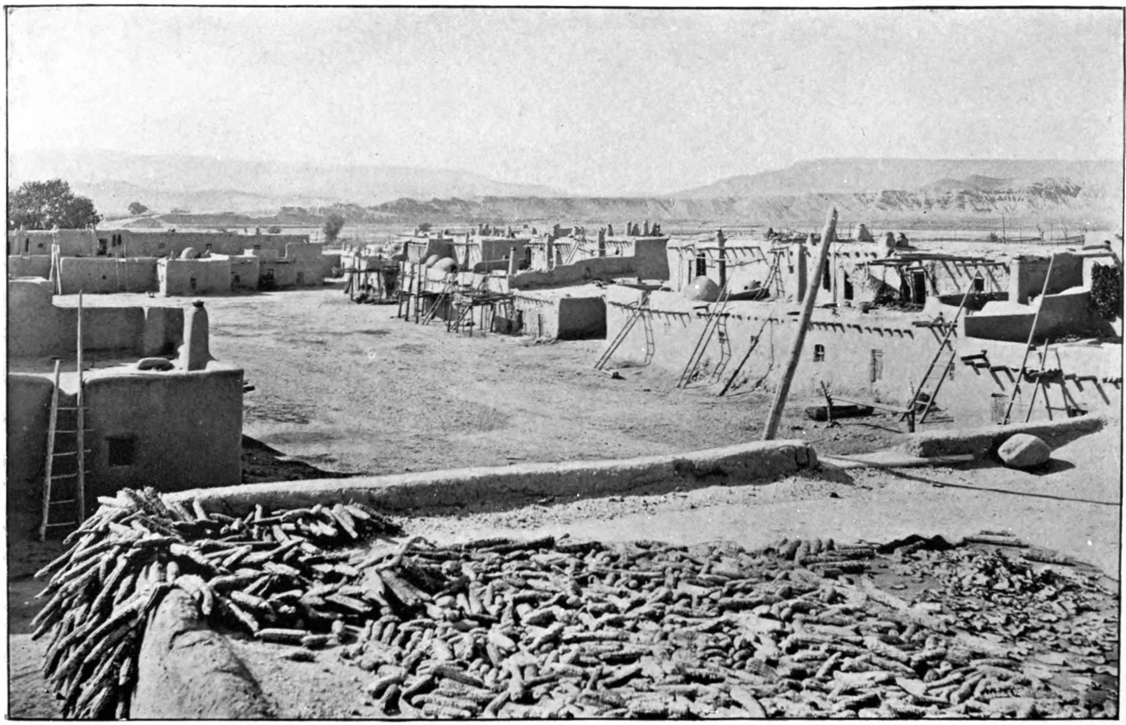 The Tewa Pueblo at San Juan, via Wikimedia Commons