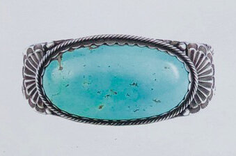 Item 4: c. 1940 Silver twisted wire bracelet