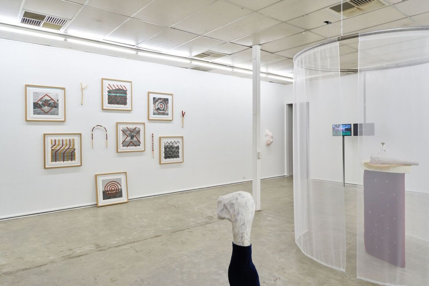 Installation view: Who speaks for a community?, Sister, Adelaide, 2017. photo: Christopher Arblaster