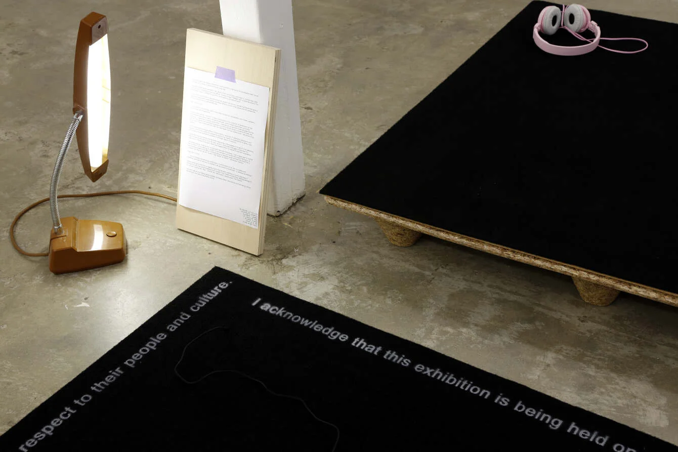 Installation view: Mladen Stilinović Study Centre: On Work, Sister, Adelaide, 2018. photo: Alycia Bennett and Grace Marlow