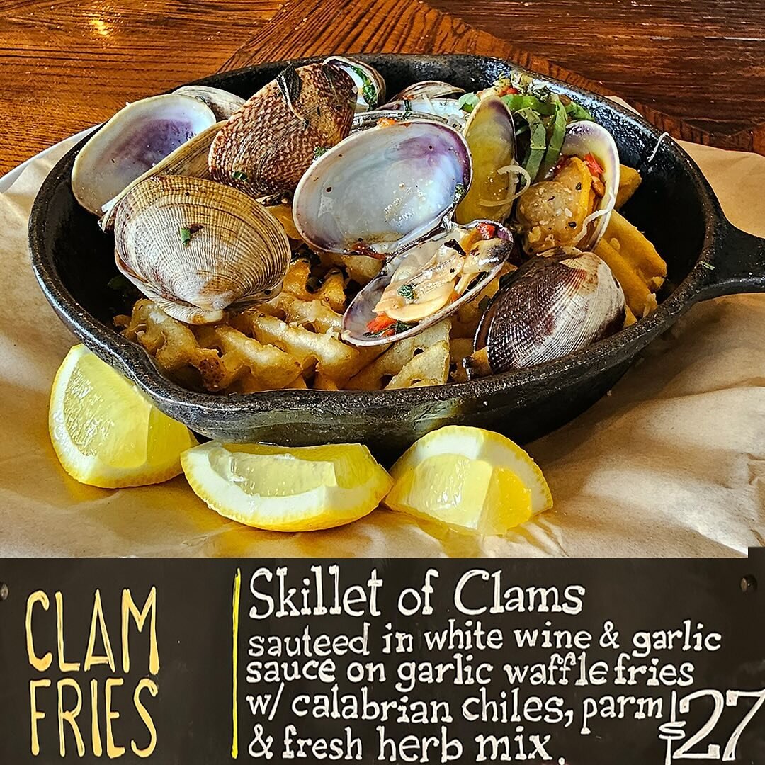 Check out our new Spring Specials: Clam Fries, Pizza Carbonara, &amp; Brussel Sprouts!