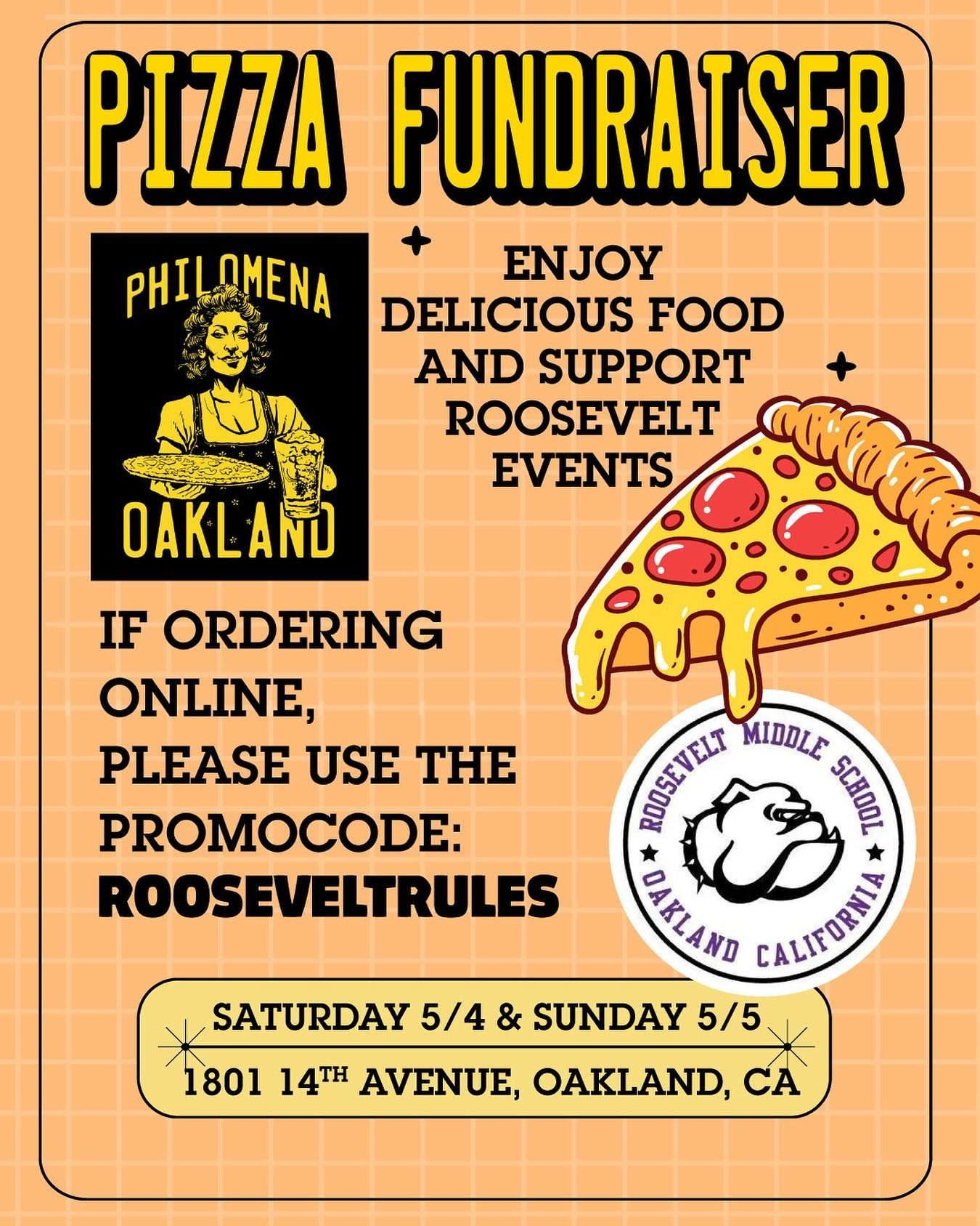 This weekend! Fundraiser for Roosevelt Middle School! @rms_oak Support Oakland Public Education &amp; Oakland Small Business!