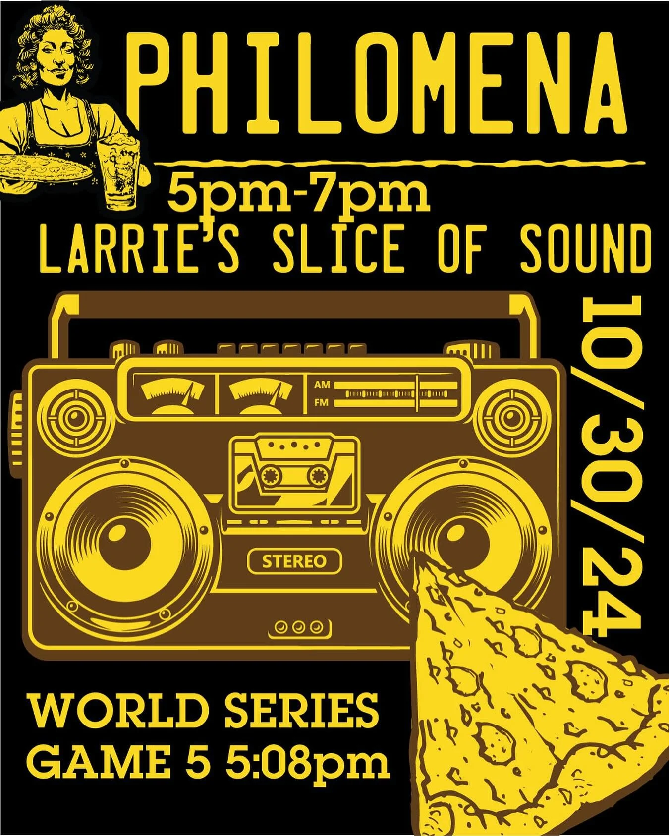 Larrie will be back today! Join us for Slice of Sound Happy Hour!