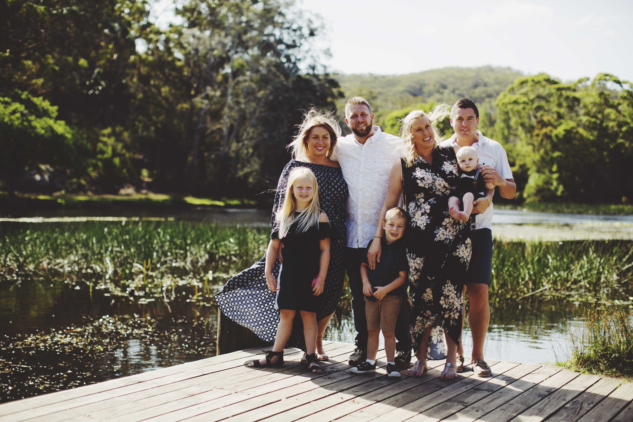 Family photo session in Sydney's Royal National Park