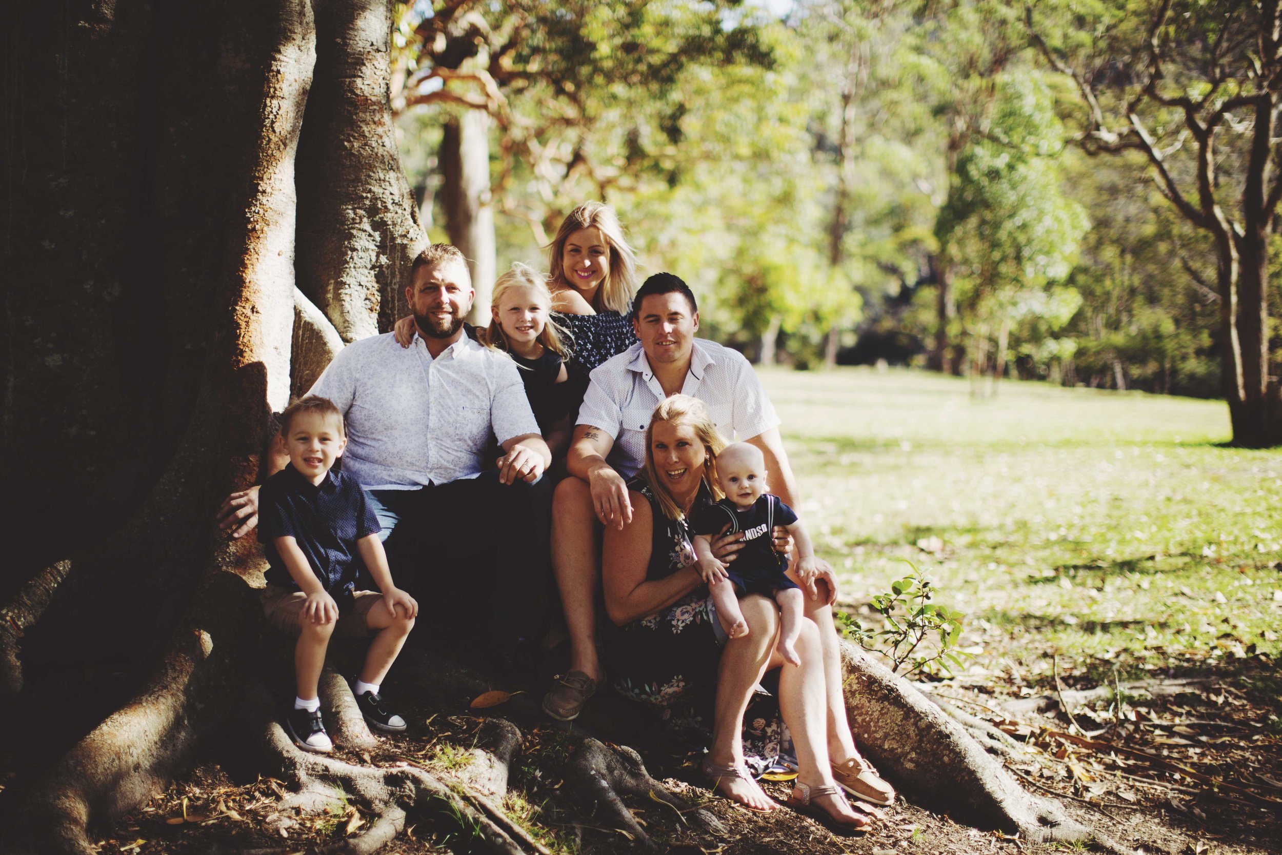 Family photo session in Sydney's Royal National Park