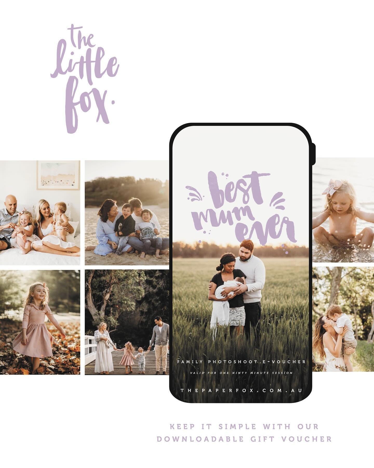 We love the simplicity of a downloadable voucher almost as much as you love your mum 💜🤰🏼
We have gift vouchers available on our shop front for this Mother&rsquo;s Day for a bespoke family shoot.

Vouchers are valid for up to 12 months 🥰

#thelitt