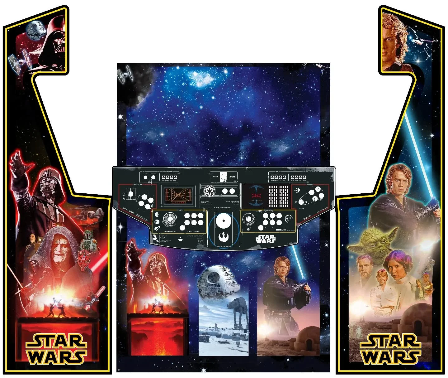 Revamped the Star Wars art package to be more Struzan-y. Much better!