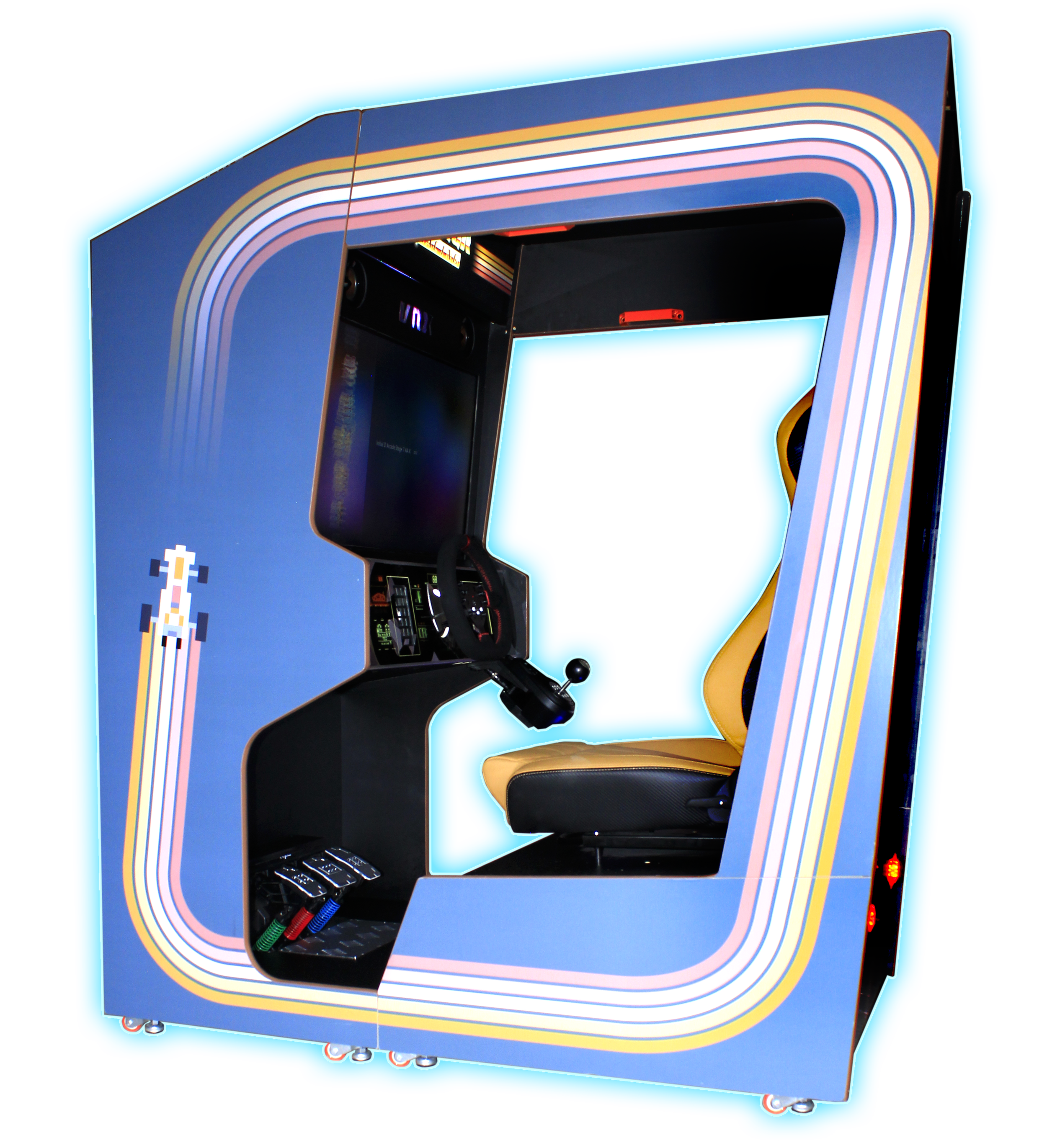 VRX Racer Arcade Retro BLUE Side Profile.png