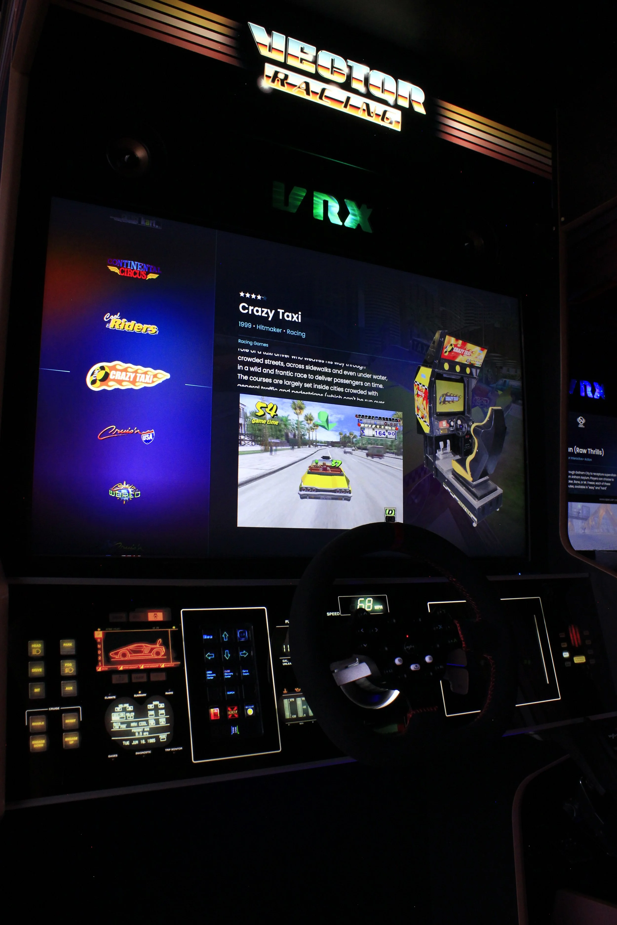 Paradox VRX Racer Arcade screens.JPG