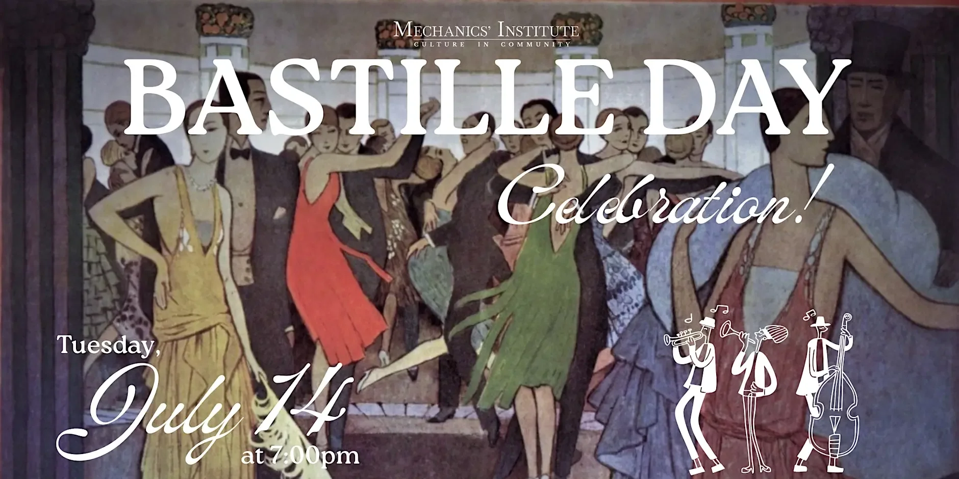 Bastille Day in SF with Le Jazz Hot Quartet and Special Guest Saxphonist Patrick Wolff