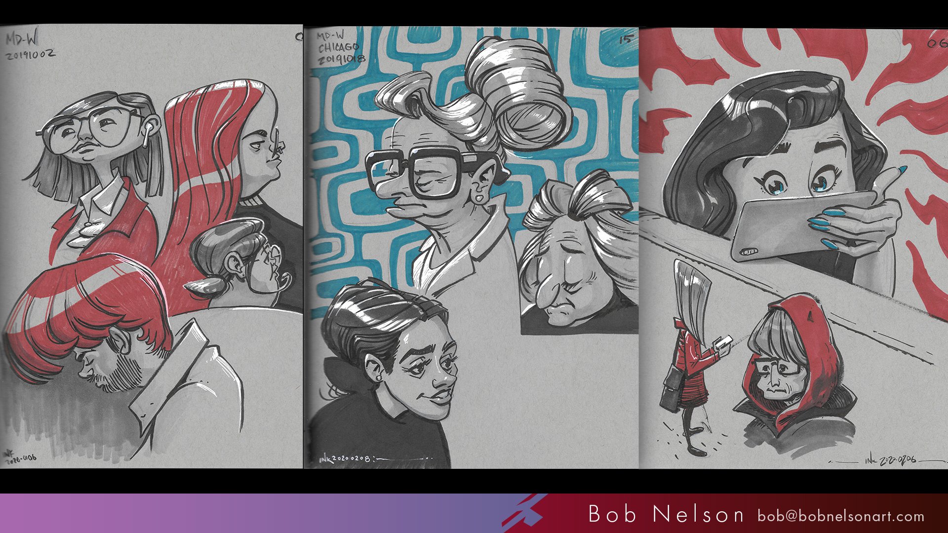 Sketches from the train