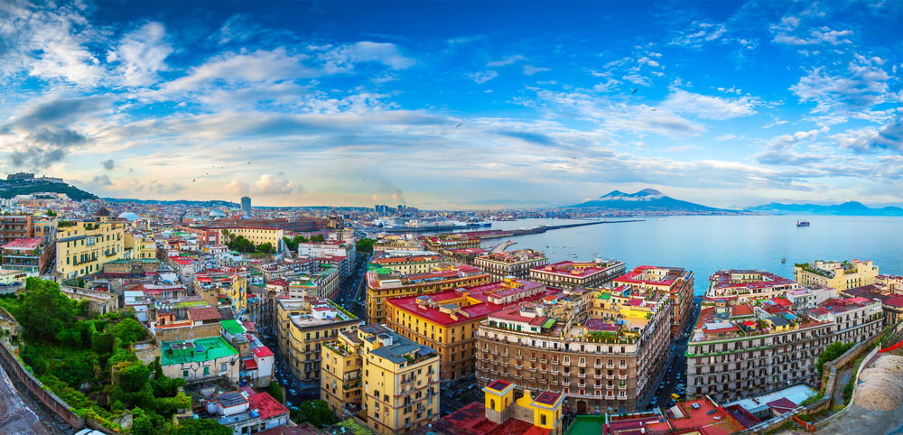 View over Naples Port
