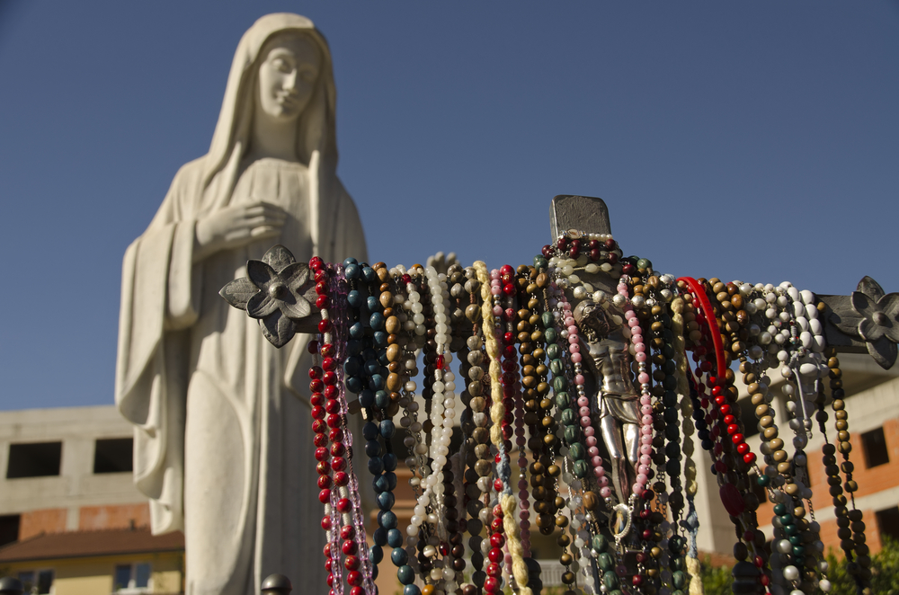 Virgin Mary in Medjugorje, Bosnia and Herzegovina.
