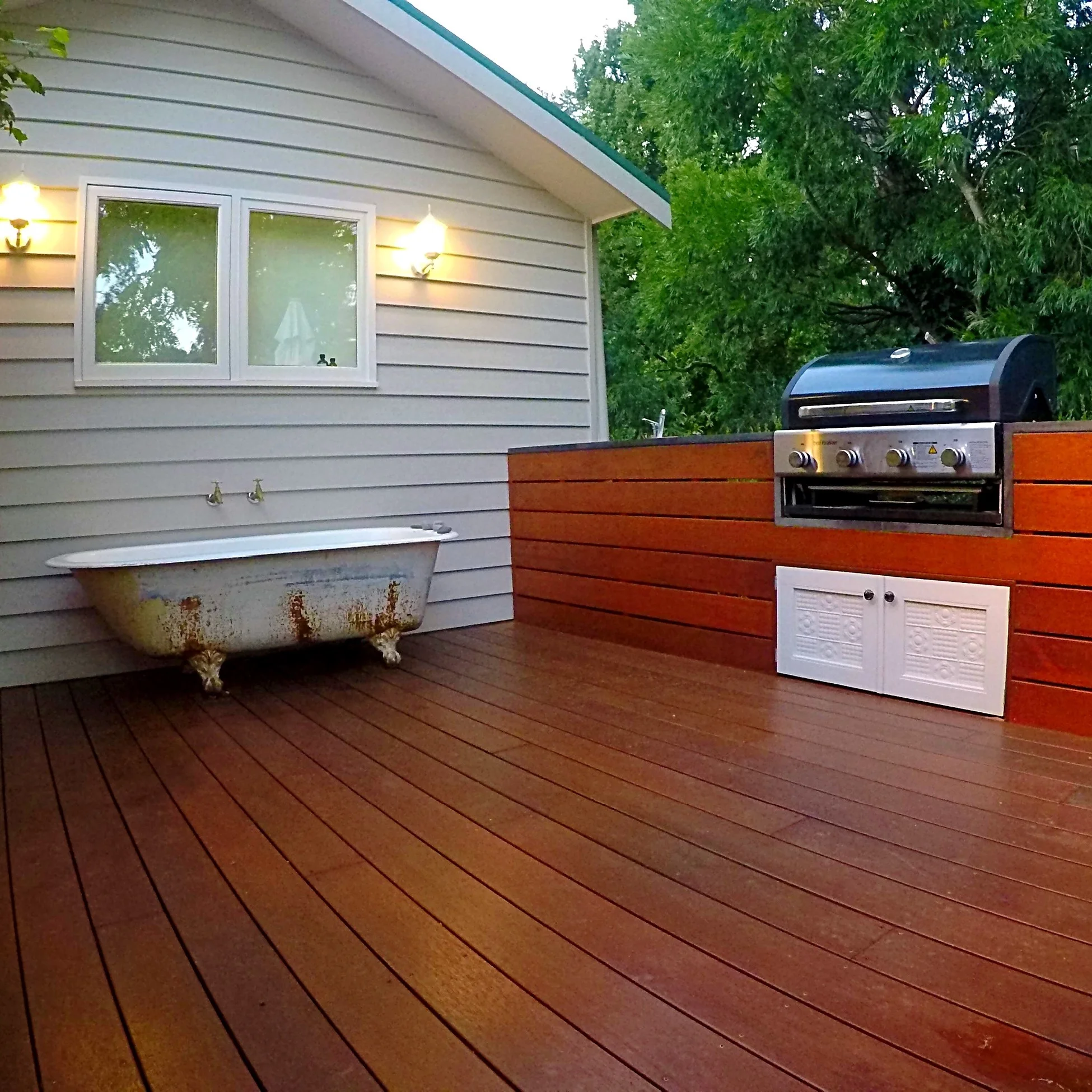 Outdoor BBQ Decking