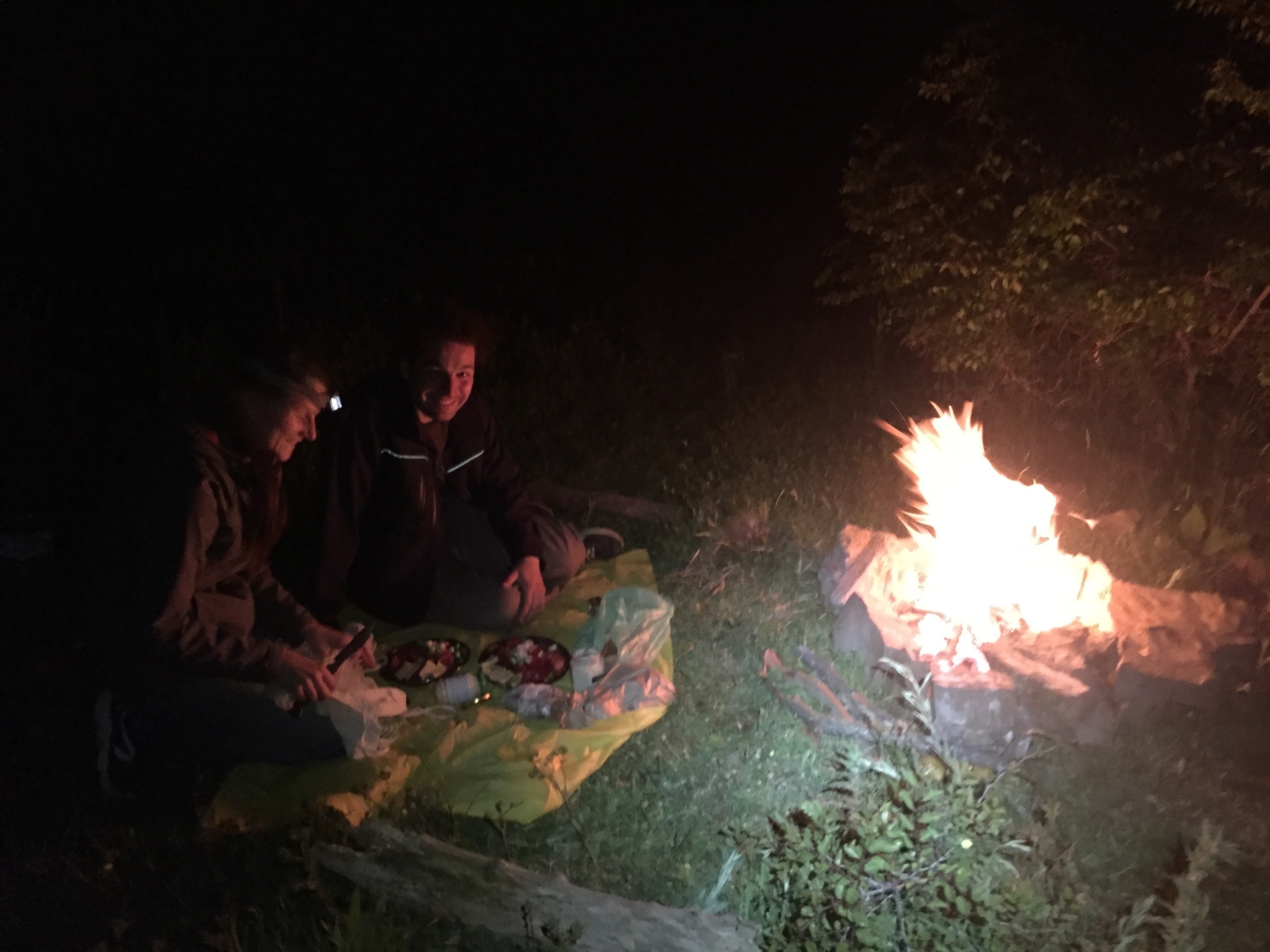 Mina and Alex...two Bulgarian adventurers who were kind enough to share their food and their fellowship. 