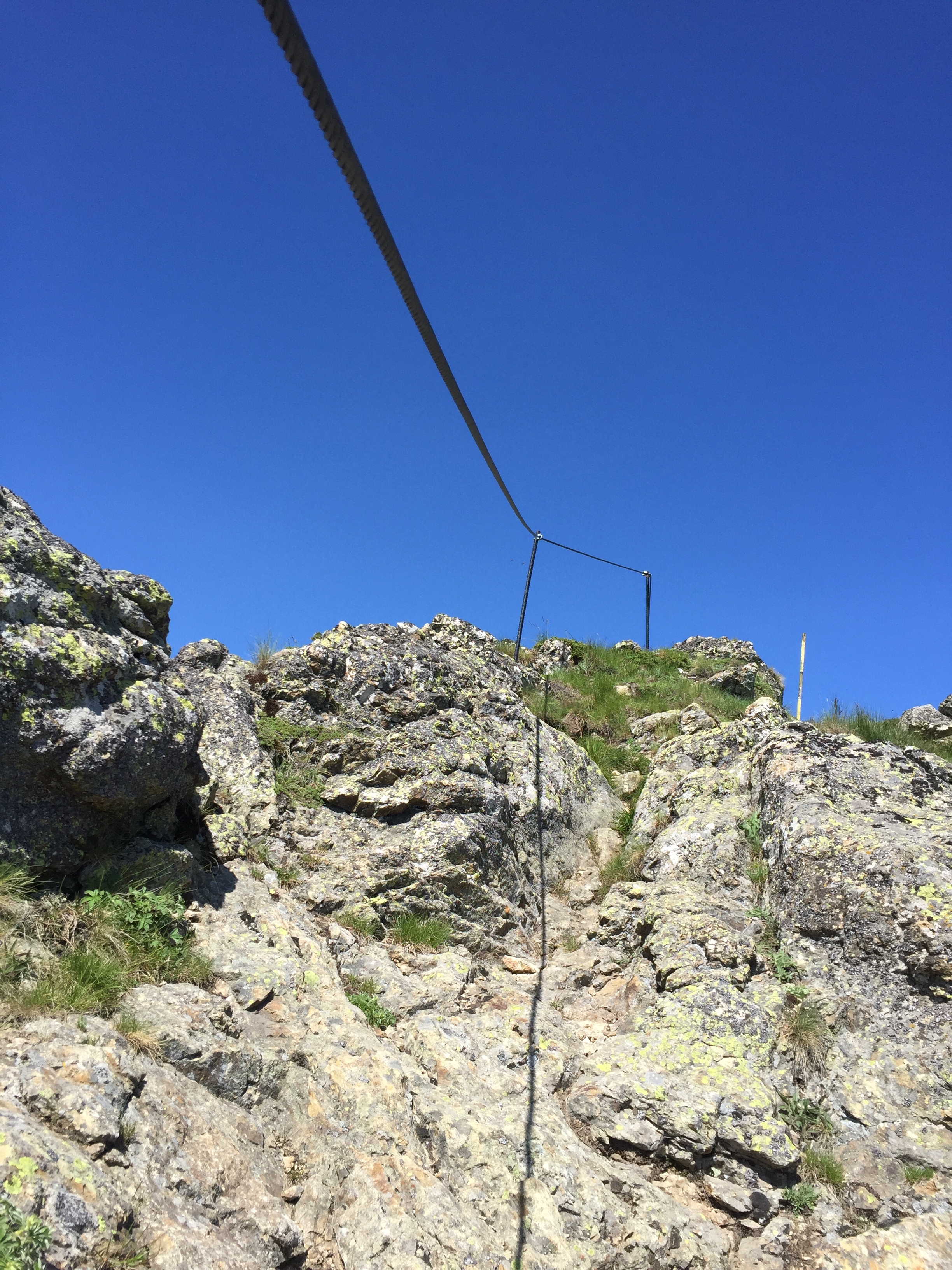 A steep and rocky ascent.