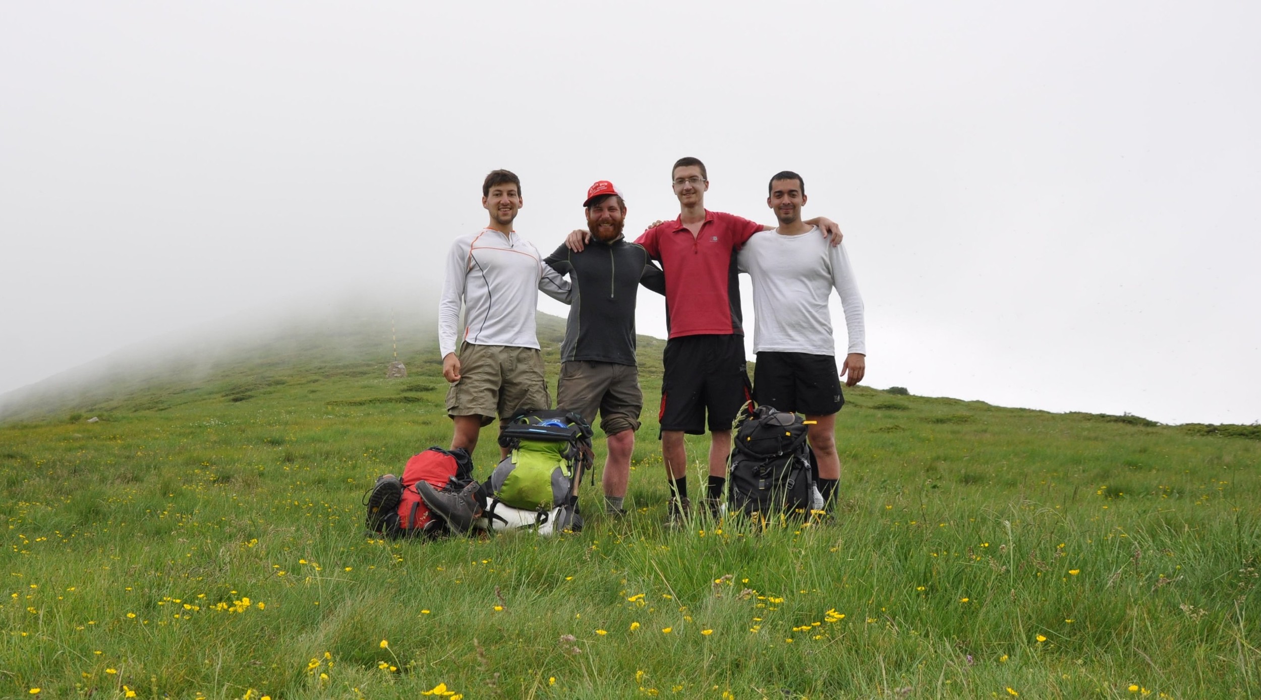 Vladimir, myself, Alexander and Kaloyan before we went our separate ways.