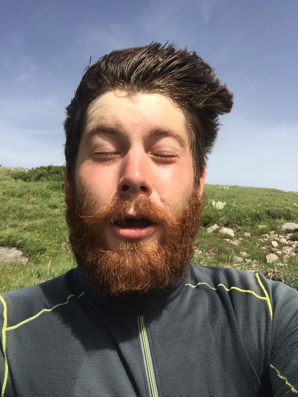 Intense winds on the trail.
