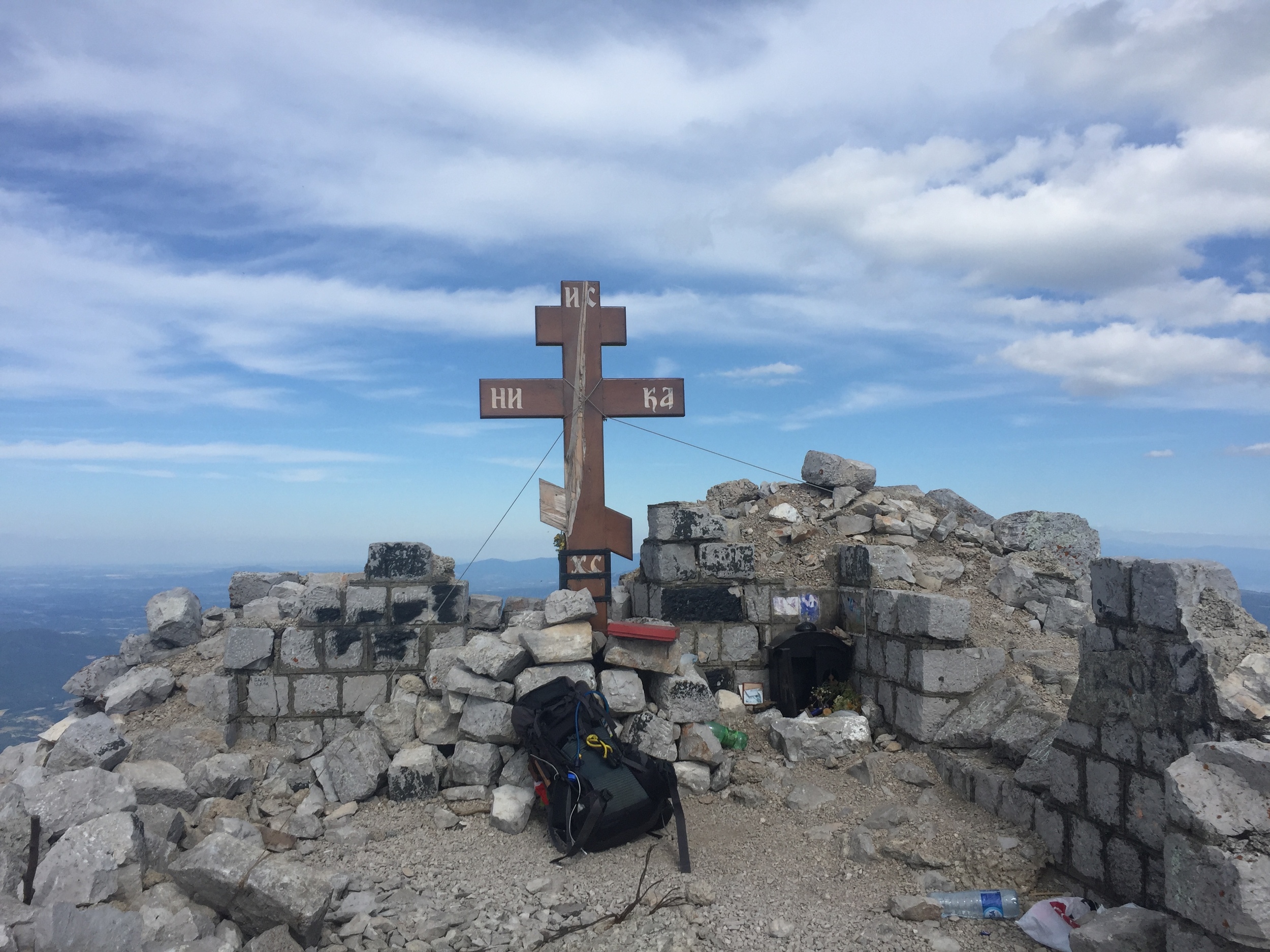 A shrine at the top of Rtanj.