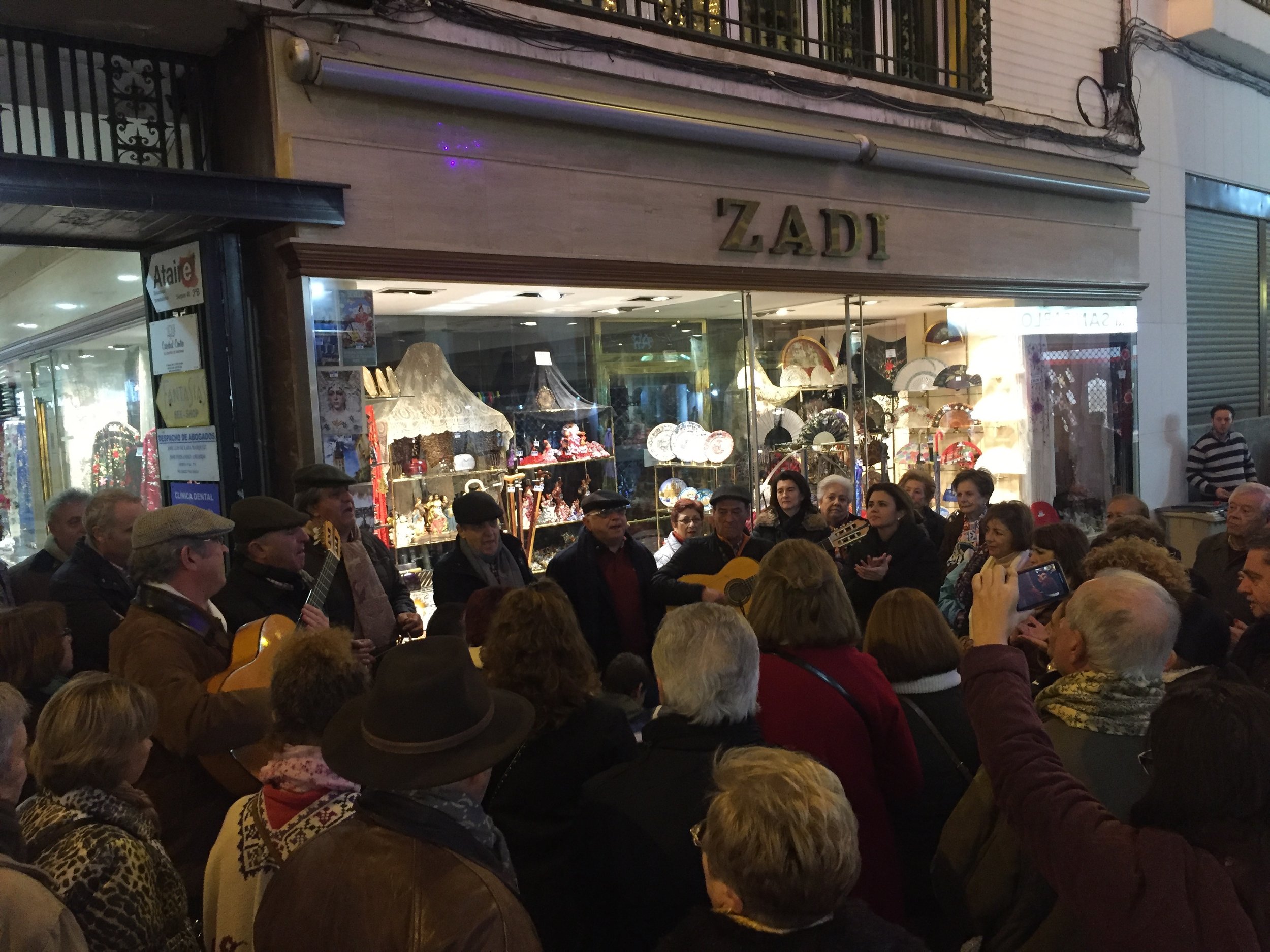 Flamenco in the streets of Seville.