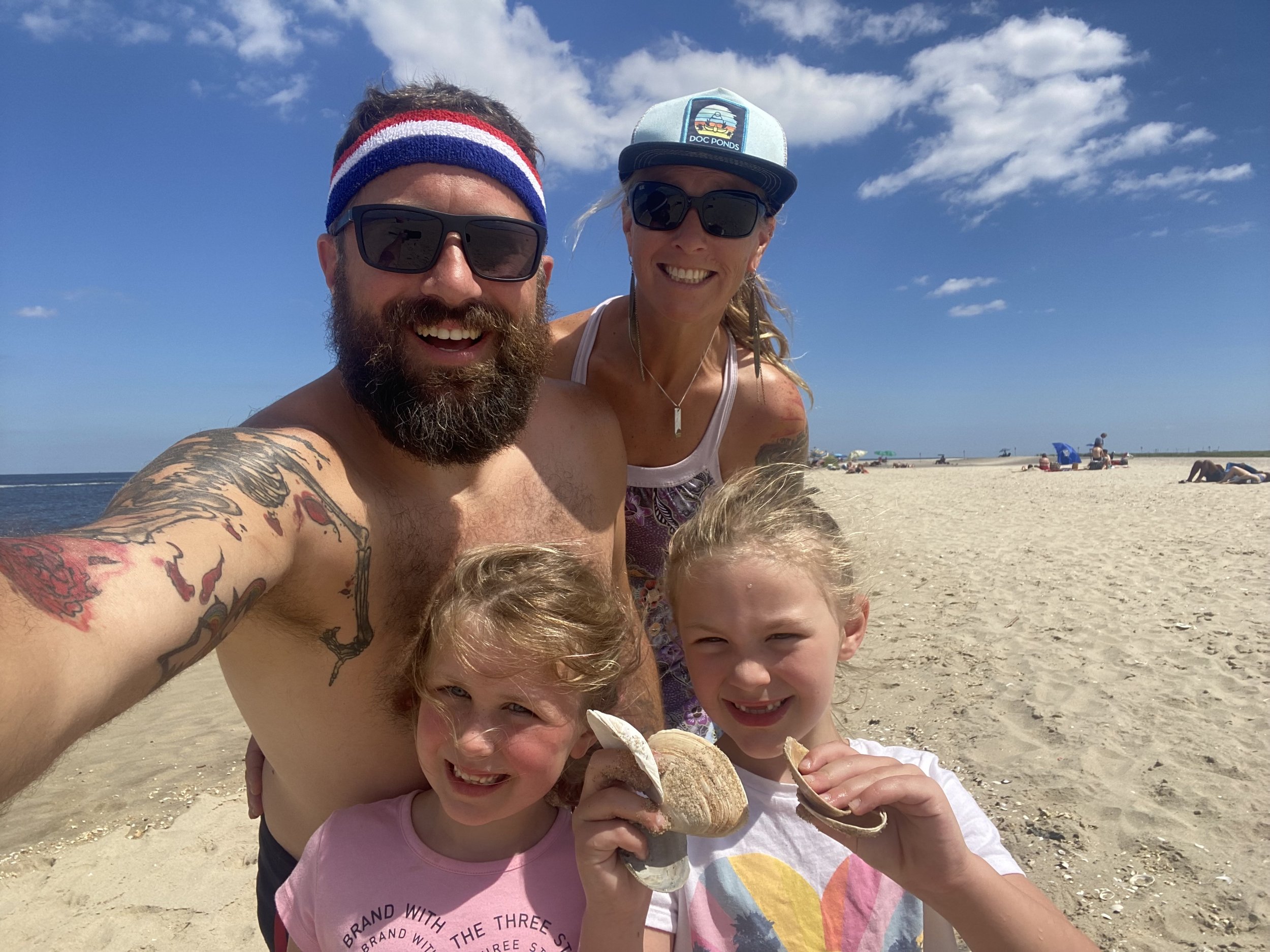 Beach day with the kids
