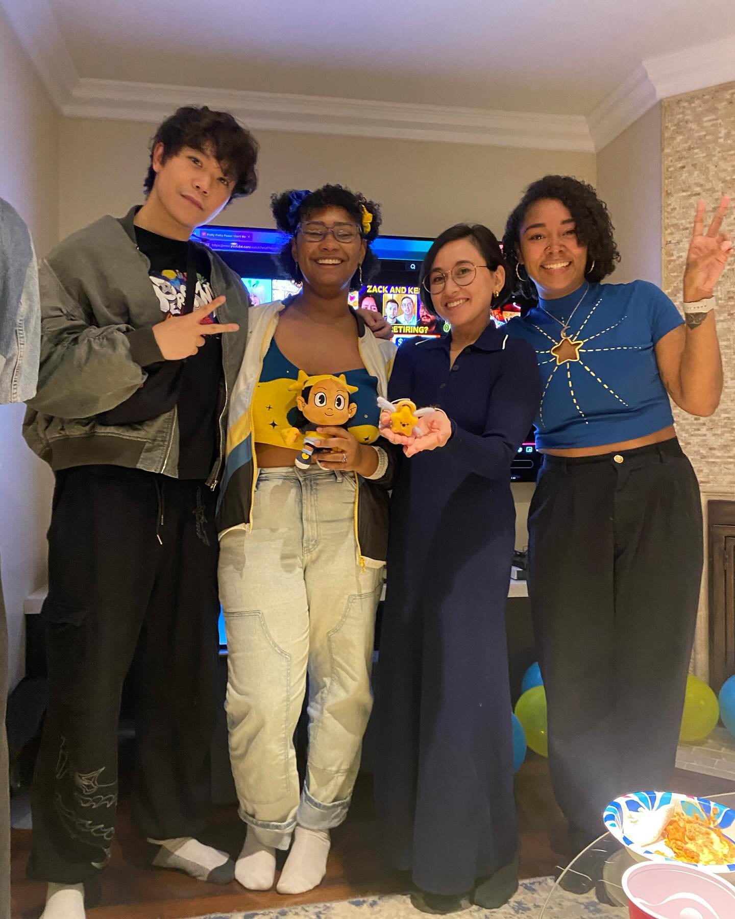 An amazing pilot premiere party!! It was so freaking cool to be surrounded by all the talented people who made it happen! Swipe to see an adorable mini Hoshi doll and a perfect star-cuterie board ⭐️✨⭐️✨