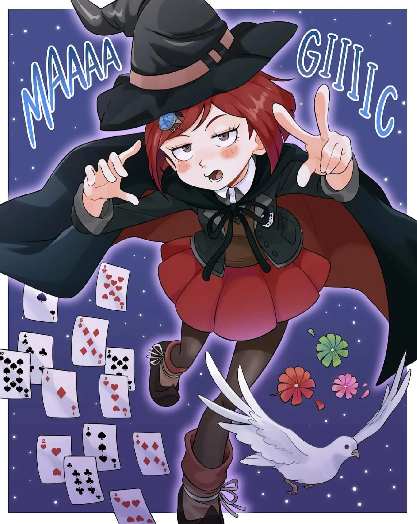 Coming to a signing near you! I&rsquo;ve got a new print and it&rsquo;s of the mystical..the magical&hellip;Himiko Yumeno from Danganronpa!! *hold for applause*
This little cutie was illustrated by my wonderful friend @kianamai! What a freaking honor