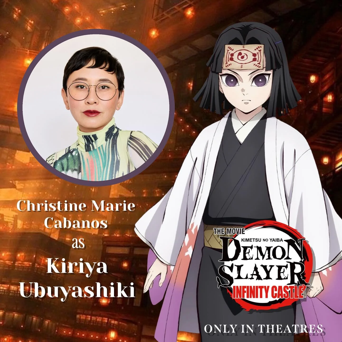 I voice Kiriya Ubuyashiki in the English dub of Demon Slayer: Kimetsu no Yaiba: Infinity Castle! He&rsquo;s grown so much! 💜

I had so much fun recording for this movie and re-meeting and developing Kiriya&rsquo;s voice as he takes on his new role! 