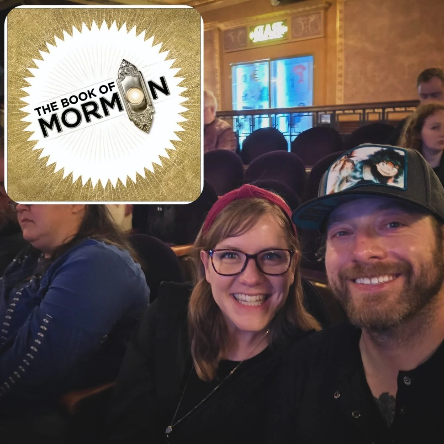 One more show before we go! #Broadway #thebookofmormonmusical