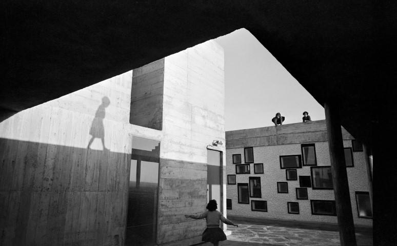 Lucien Hervé: Unité d'Habitation, Nantes-Rezé, France , Le Corbusier architect, 1954.