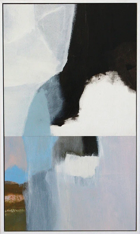 Two 2016, acrylic on board, 66 cm x 32 cm