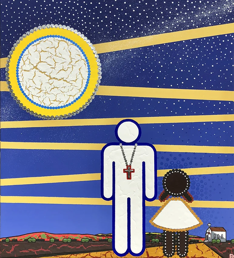 Don't Mess with the Missionary Man 2018, 120 x 100 cm