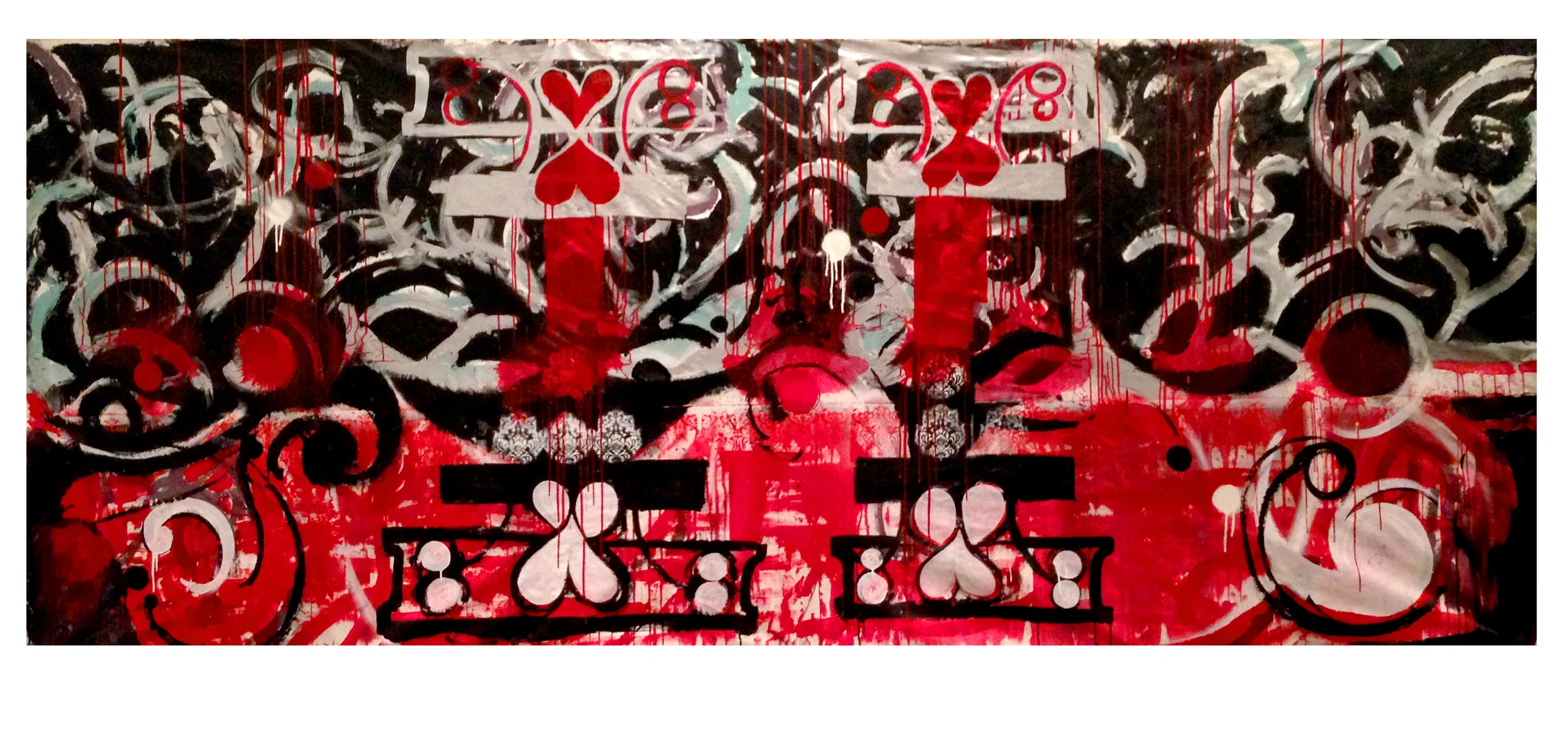 Red & Black Abstract