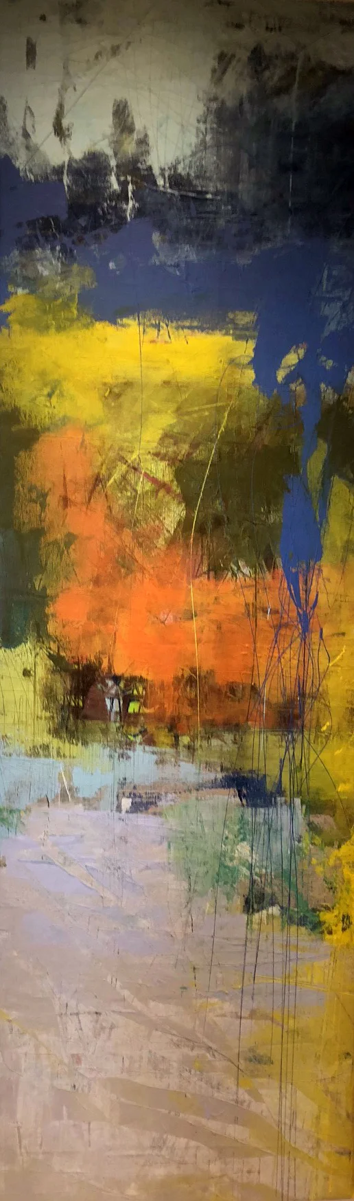 26" x 84" Abstract